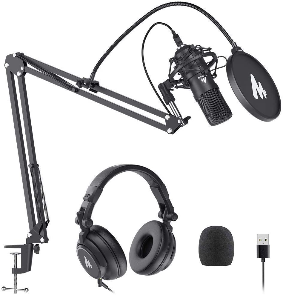Maono AU-A04 USB/XLR Dynamic Microphone for Podcasting, Streaming & Recording - Professional Studio Quality for YouTube, Gaming & Voice Overs