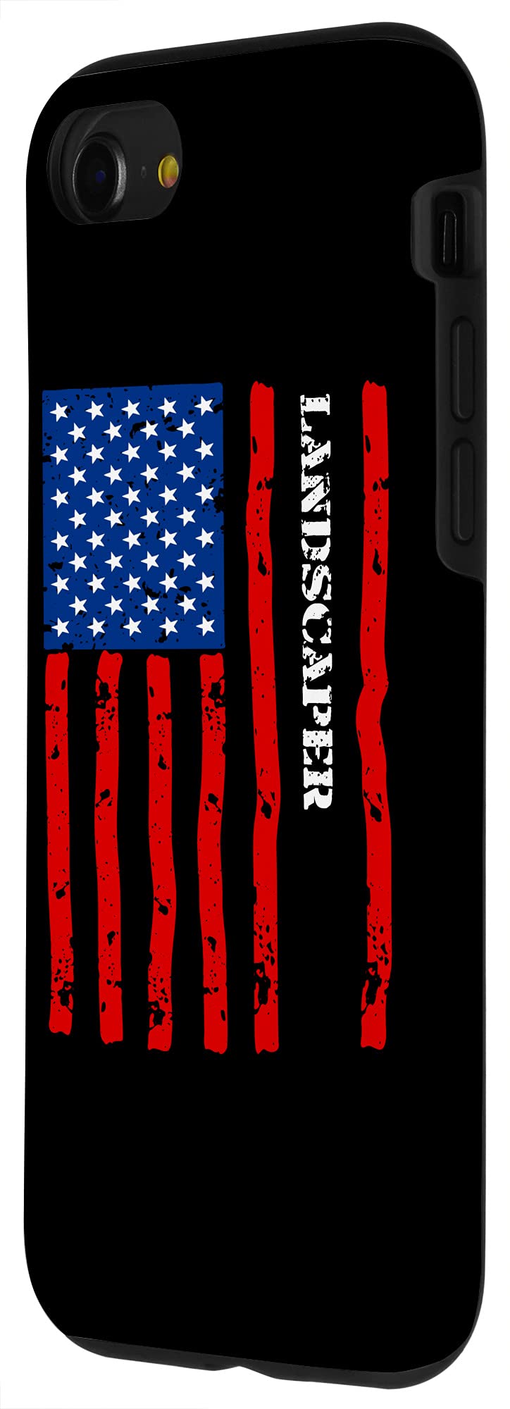 iPhone SE (2020) / 7 / 8 Patriotic USA Flag Phone Case - Durable Protective Cover for Landscapers & Outdoor Workers