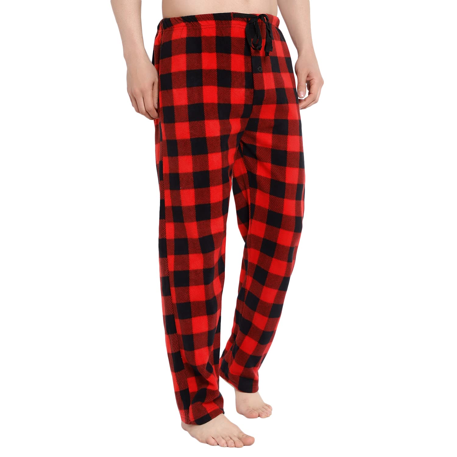 **Warm Fleece Plaid Pajama Pants for Boys Size 8-18 - Cozy Winter Sleepwear & Holiday Christmas Pajamas - Perfect for Bedtime, Lounging & Family Gatherings**