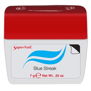 SuperNail Gel Polish - Blue Streak Shimmer Nail Lacquer (0.25 fl oz) | Long-Lasting UV/LED Gel Nail Polish for Salon-Quality Manicures at Home | Perfect for Parties, Weddings & Special Occasions