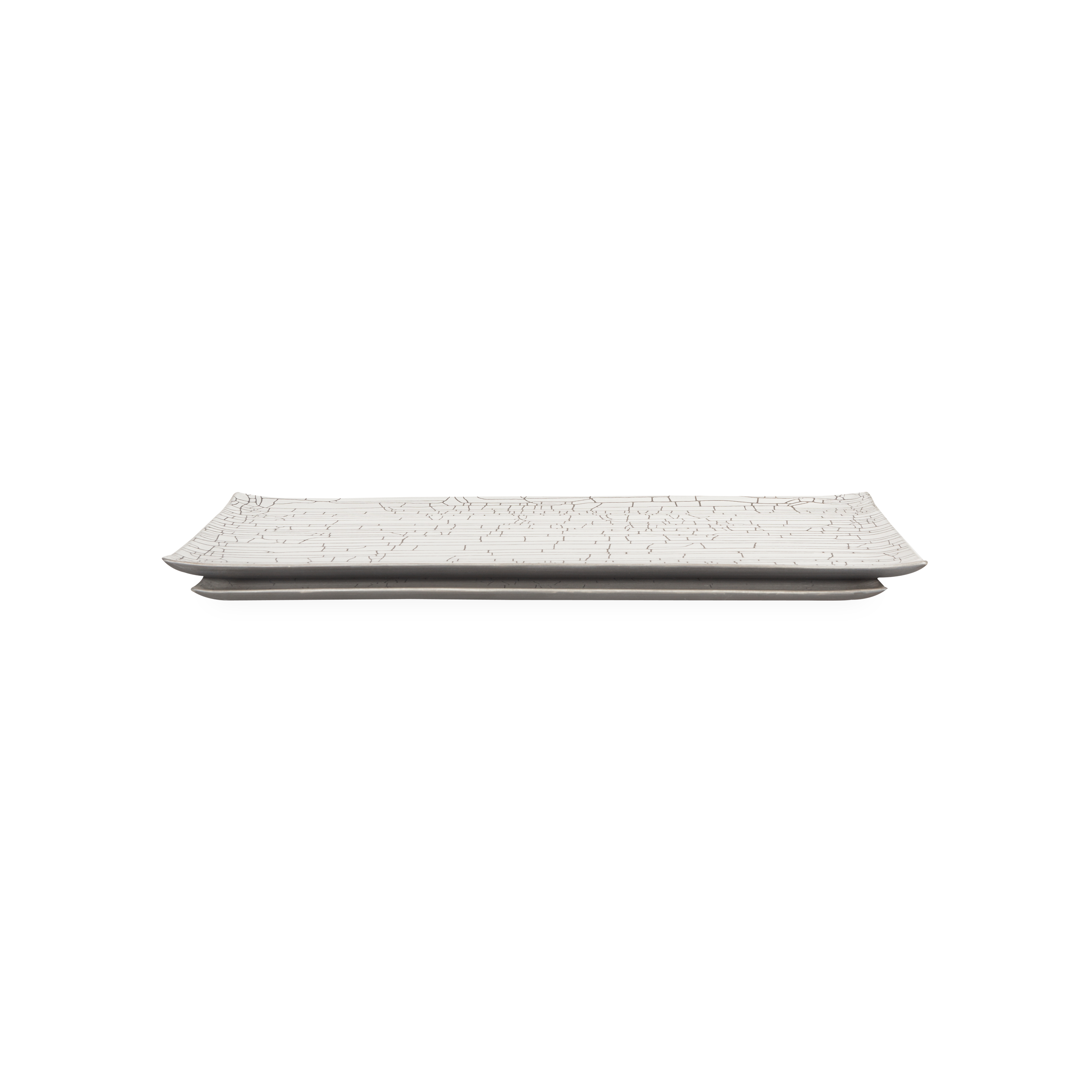 Elegant Crackle Rectangular Serving Tray - Perfect for Dining, Entertaining, and Home Decor | Durable & Stylish Tableware for Parties, Weddings, and Everyday Use