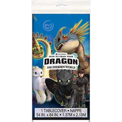 How to Train Your Dragon Birthday Party Supplies - 16-Piece Decoration Set with Plates, Napkins, Cups, Table Cover, Banner & Stickers - Perfect for Kids' Themed Parties & Celebrations