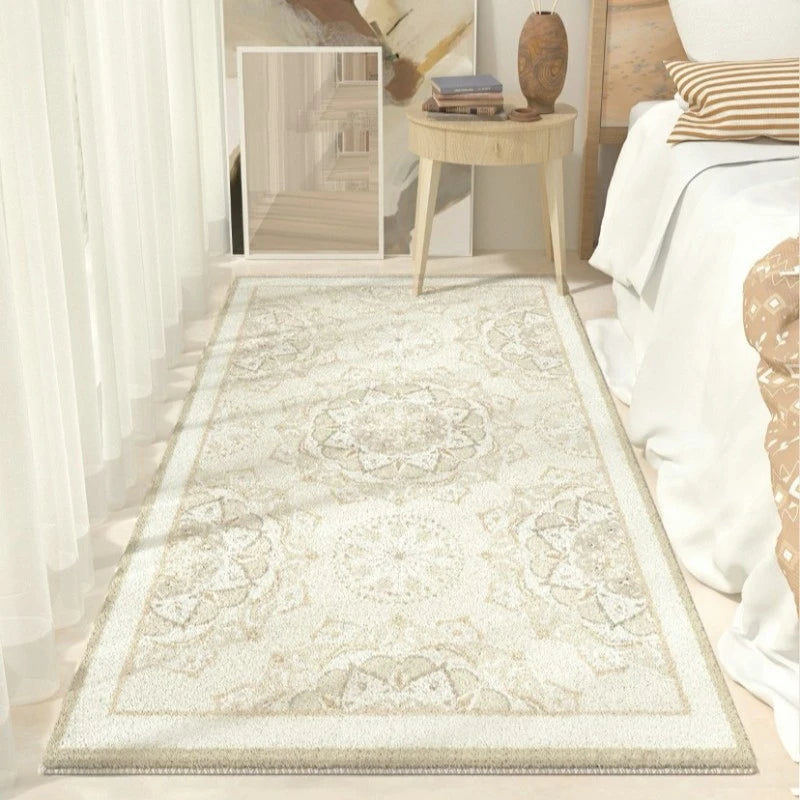Luxury Ailani Velvet Persian Floral Area Rug - Soft Non-Slip Living Room Carpet for Bedroom, Dining Room & Home Decor