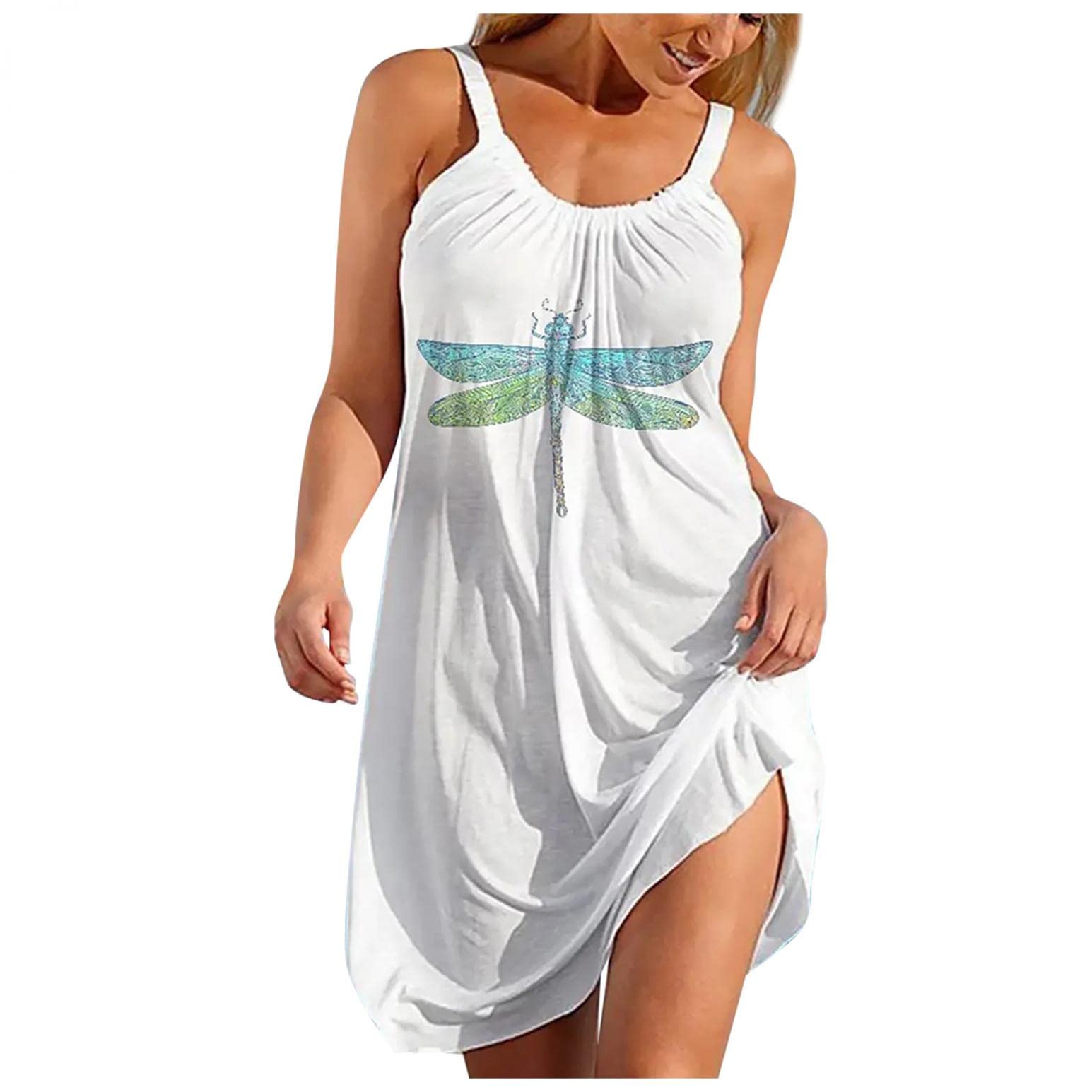 Women's Long Summer Dresses - Floral Boho Sleeveless Sundress for Beach, Casual Wear & Vacation | Perfect for Outdoor Parties, Date Nights & Tropical Getaways