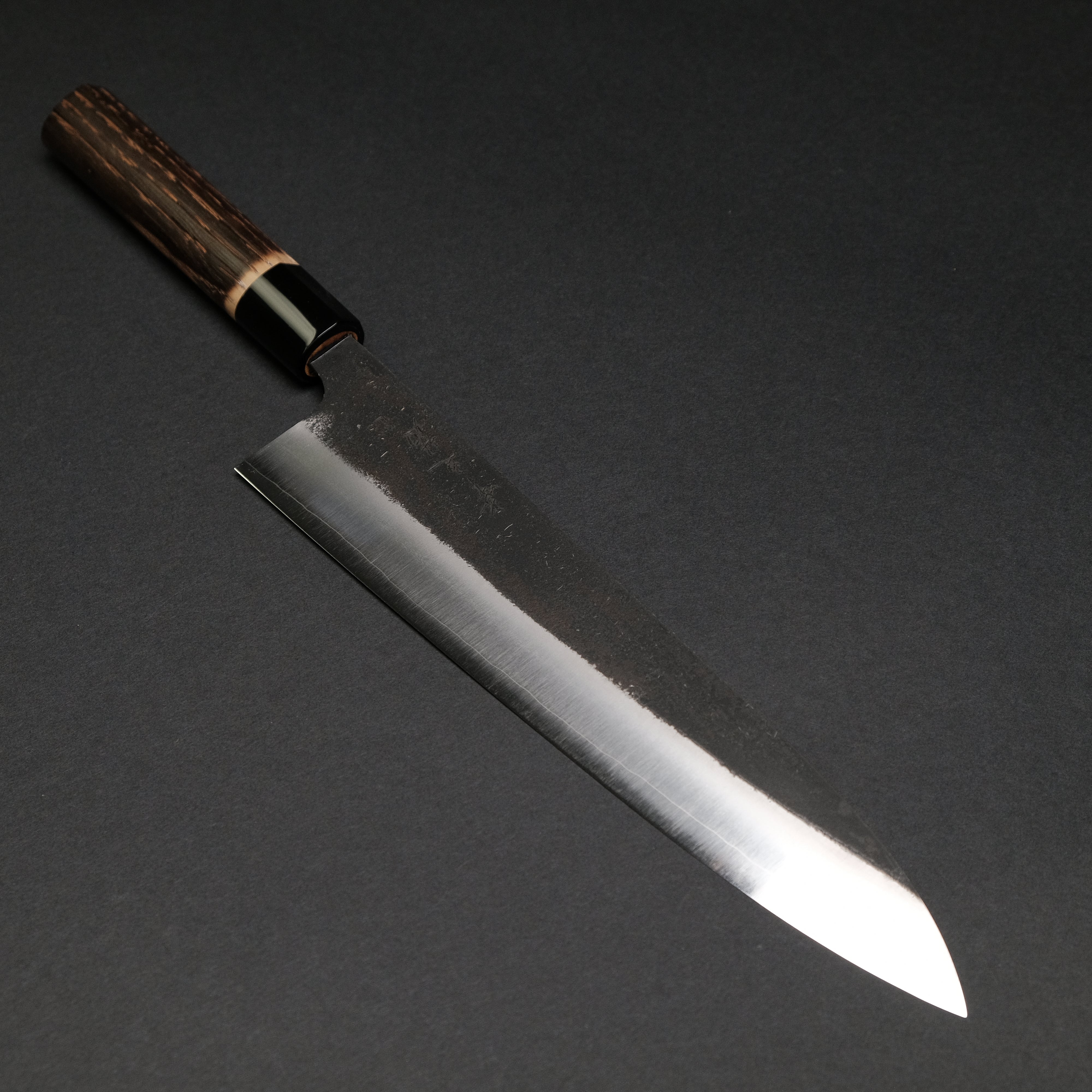 Premium Konosuke Madei Sumiiro SLD Gyuto 240mm Japanese Chef Knife with Burnt Chestnut Handle - Perfect for Sushi, Meat Slicing & Professional Kitchen Use