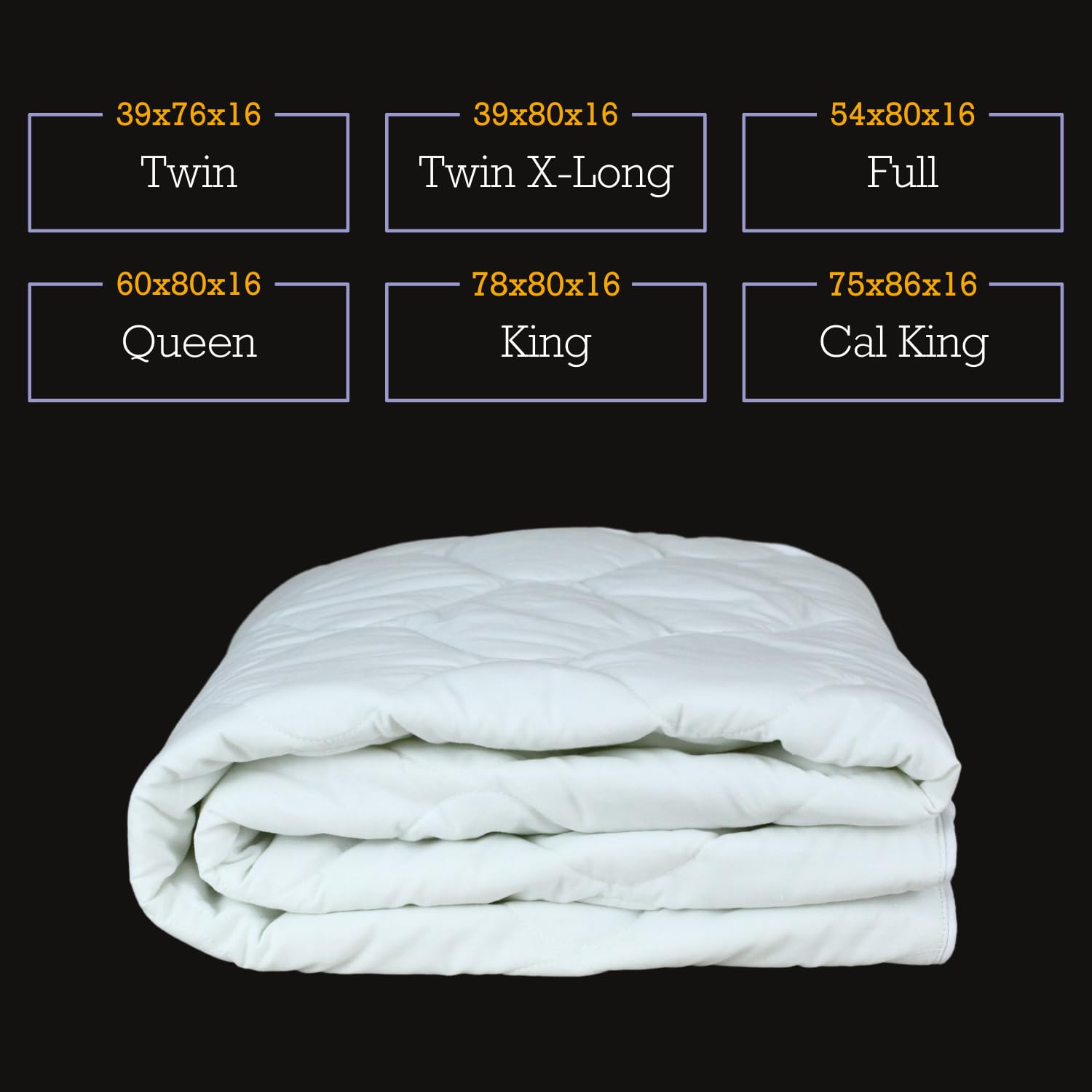Down Etc Hotel Waterproof Mattress Protector - 100% Cotton Twill Diamond Quilted King Size White | Lily Pads® Bed Cover with Fitted Skirt | Ideal for Allergy Protection, Spill Prevention & Luxury Hotel-Style Bedding