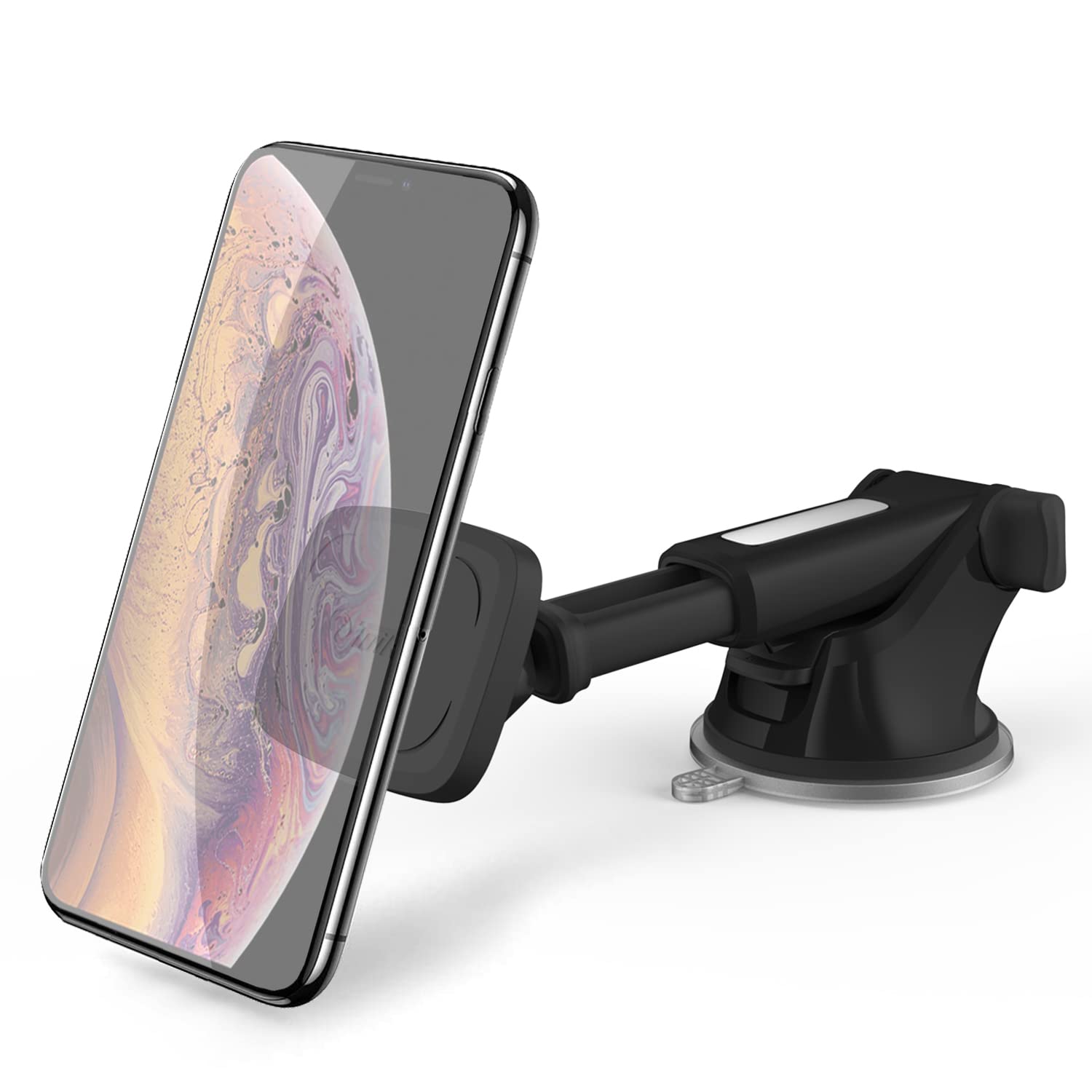 Toiko Magnetic Car Phone Mount - Strong Dashboard Smartphone Holder Compatible with All iPhones & Android Devices | Perfect for Hands-Free Navigation, Streaming & Safe Driving