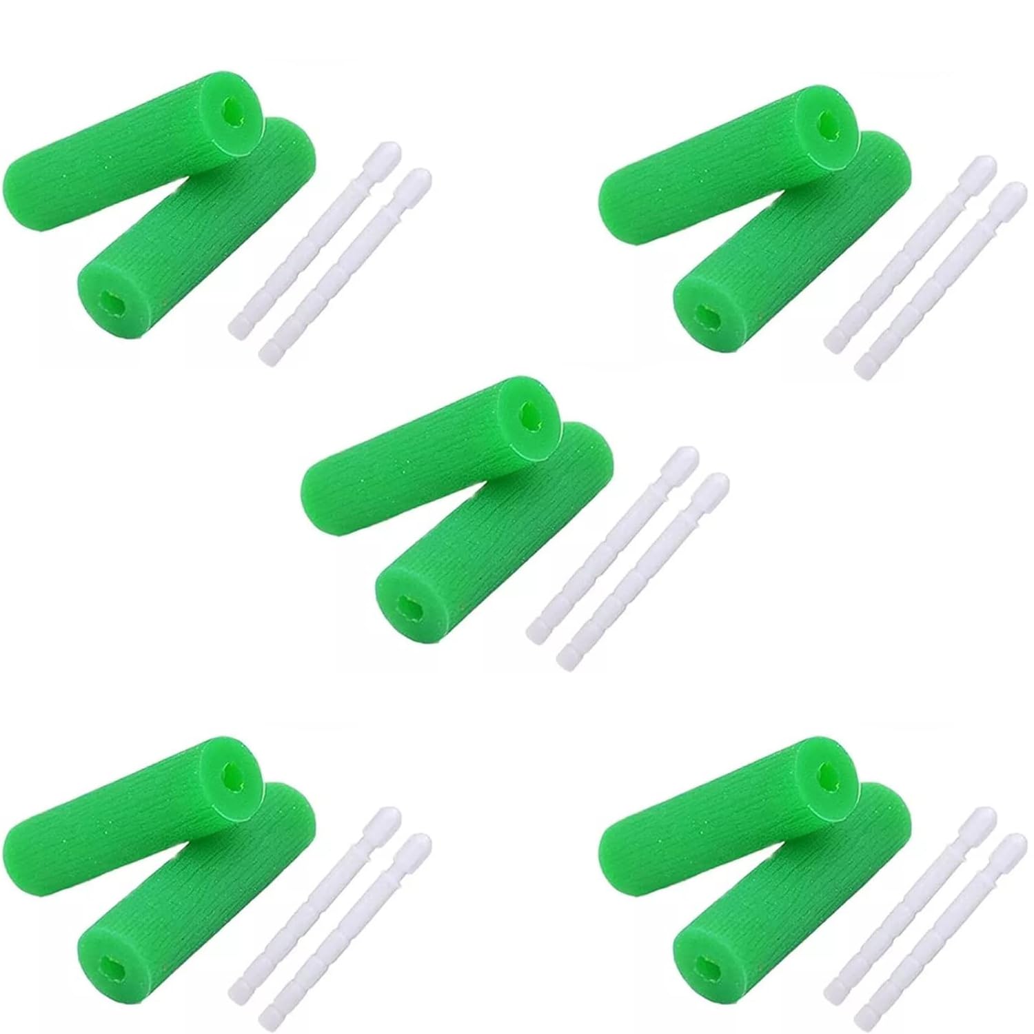 10 Pack Reusable Orthodontic Aligner Chewies for Invisalign Trays - BPA-Free Dental Teeth Chewing Tool for Teeth Alignment & Plaque Removal (Green) - Perfect for Clear Aligner Users & Braces Wearers