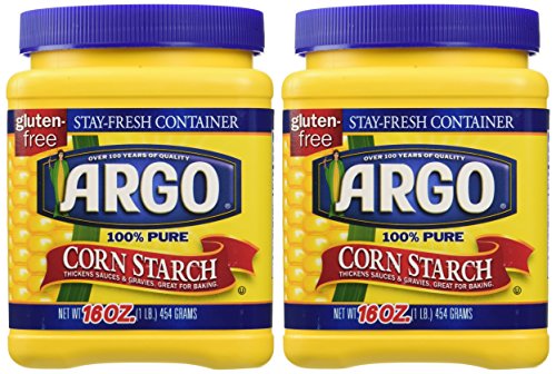 Argo 100% Pure Corn Starch - 16 Oz (Pack of 2) | Gluten-Free Baking & Cooking Thickener | Perfect for Sauces, Gravies, and Desserts