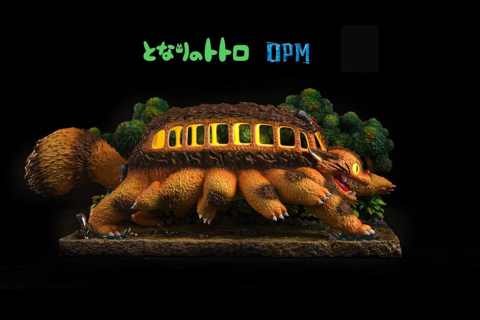 OPM Studio My Neighbor Totoro Desktop Decoration Scene - Cute Anime Figure Collectible for Office Desk, Home Shelf Display | Perfect Gift for Studio Ghibli Fans