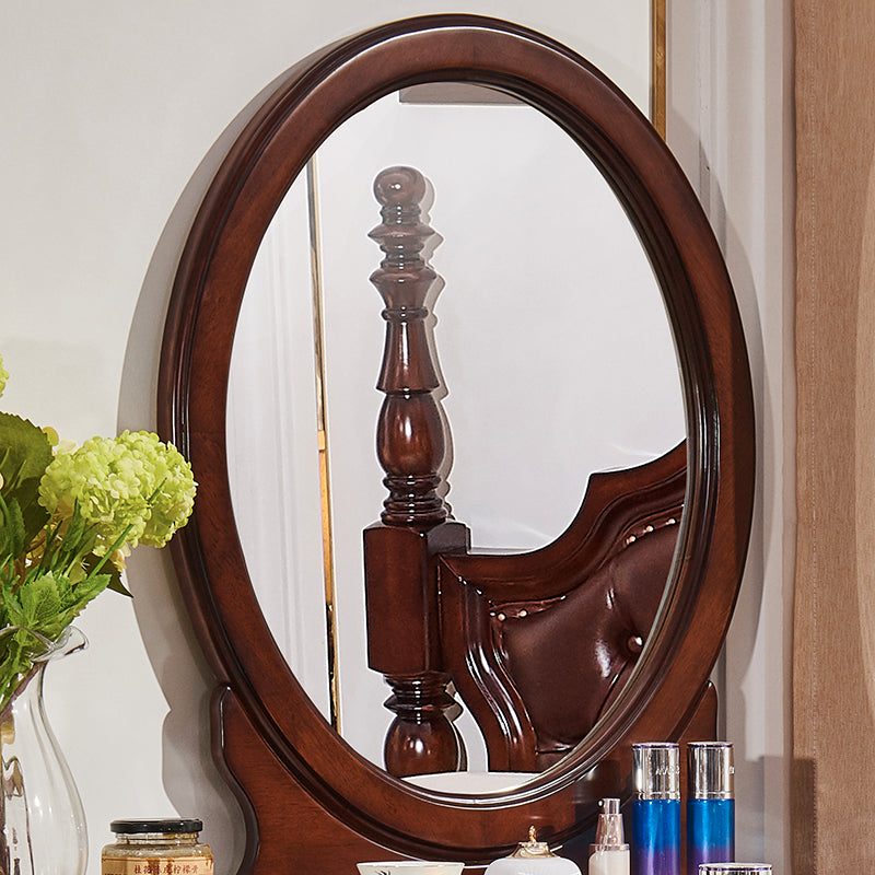 CHARLOTTE Hilton American Country Style Vanity Dressing Table with Mirror - Perfect for Bedroom Makeup & Jewelry Organization