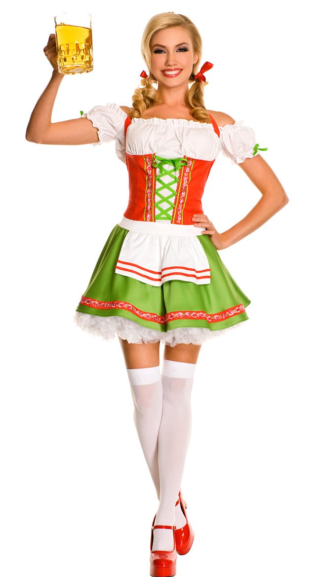 MUSIC LEGS Women's Oktoberfest Darling Costume Dress - Bavarian Beer Festival Outfit for Halloween, Cosplay & Themed Parties