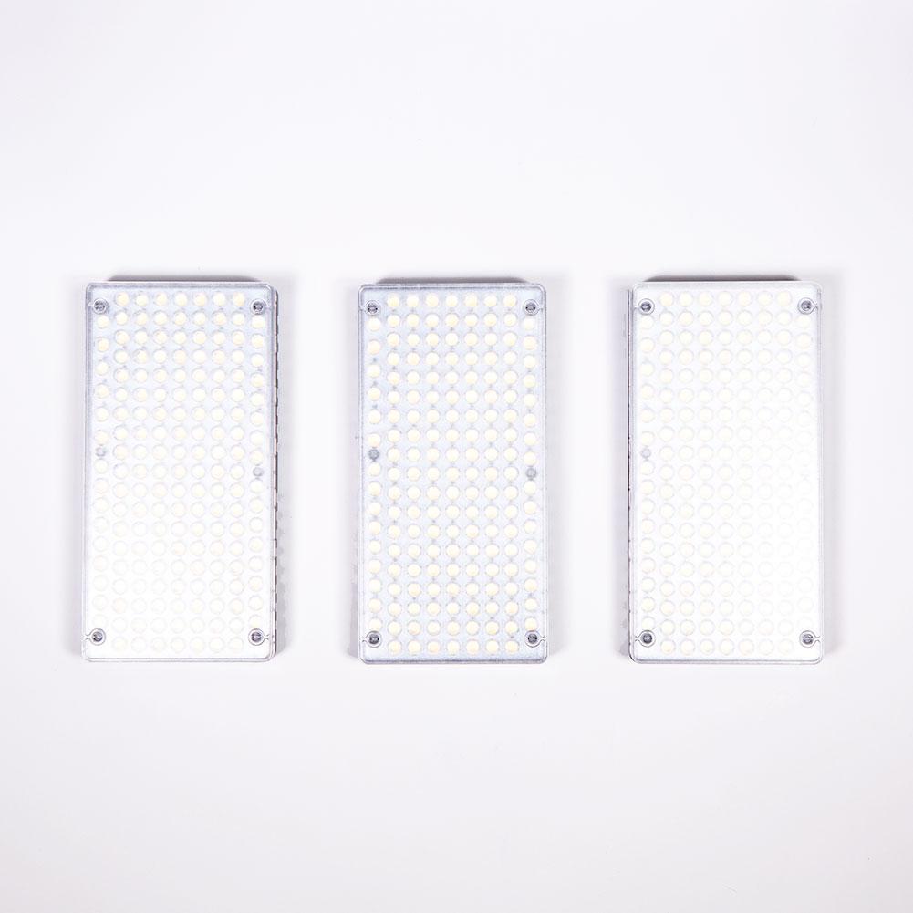 Boling BL A3 Allspark 3x Single LED Panel Lighting Kit with Multi-Angle Bracket - Perfect for Photography, Videography & Studio Lighting