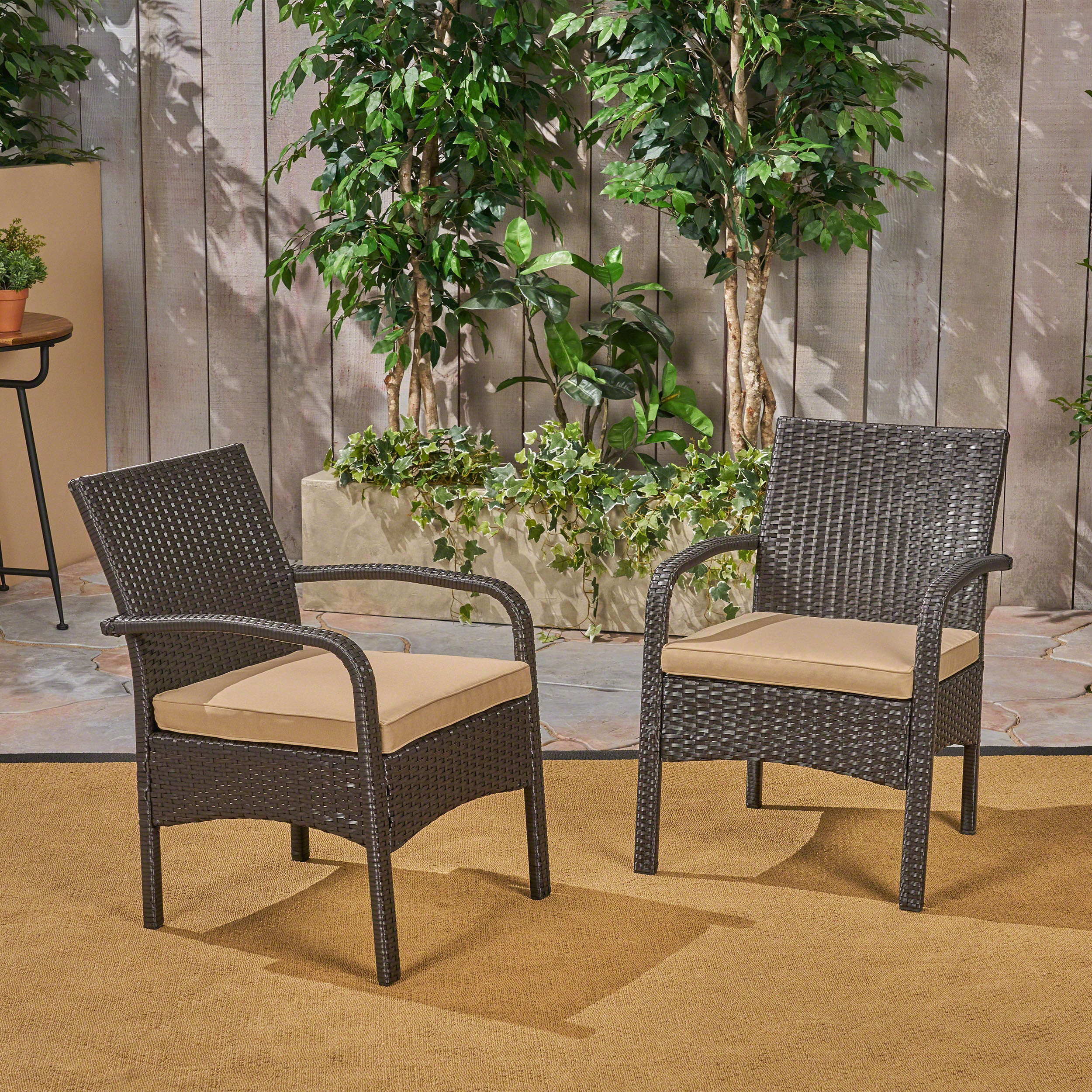 Cordoba KD Wicker Chair - Handwoven Rattan Outdoor Patio Furniture for Garden, Poolside & Balcony - Weather-Resistant & Stylish Lounge Seating