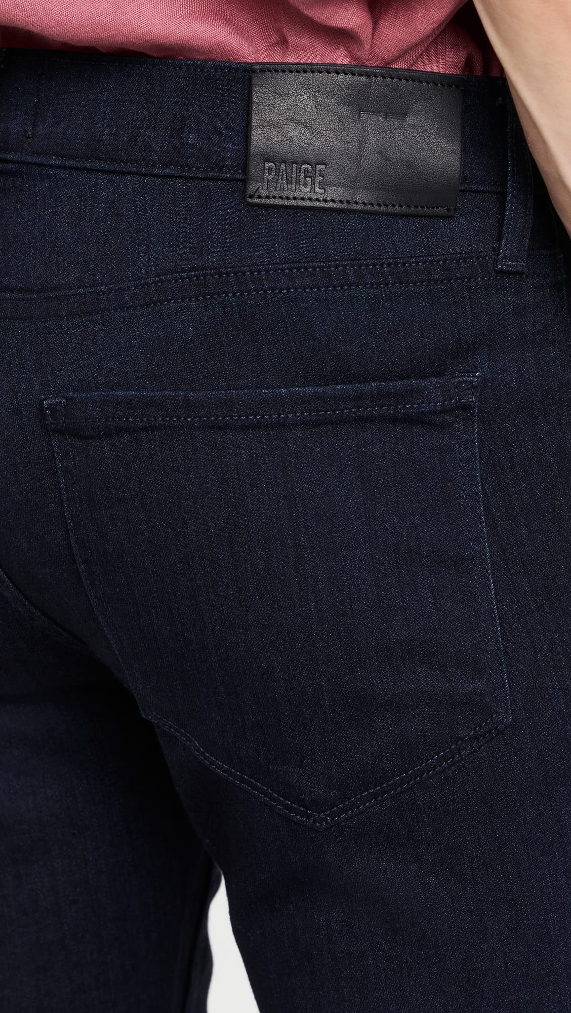 PAIGE Men's Croft Super Skinny Fit Jeans - Dark Wash Denim Pants for Slim Fit | Comfortable Stretch Denim for Casual Wear & Night Out