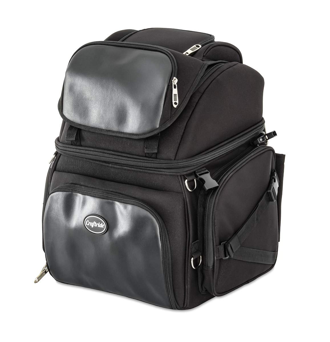 Kawasaki VN 1500 Classic M55 Sissy Bar Bag - Durable Leather Rear Luggage Bag for Motorcycle Travel & Cruiser Accessories - Perfect for Road Trips & Daily Commuting