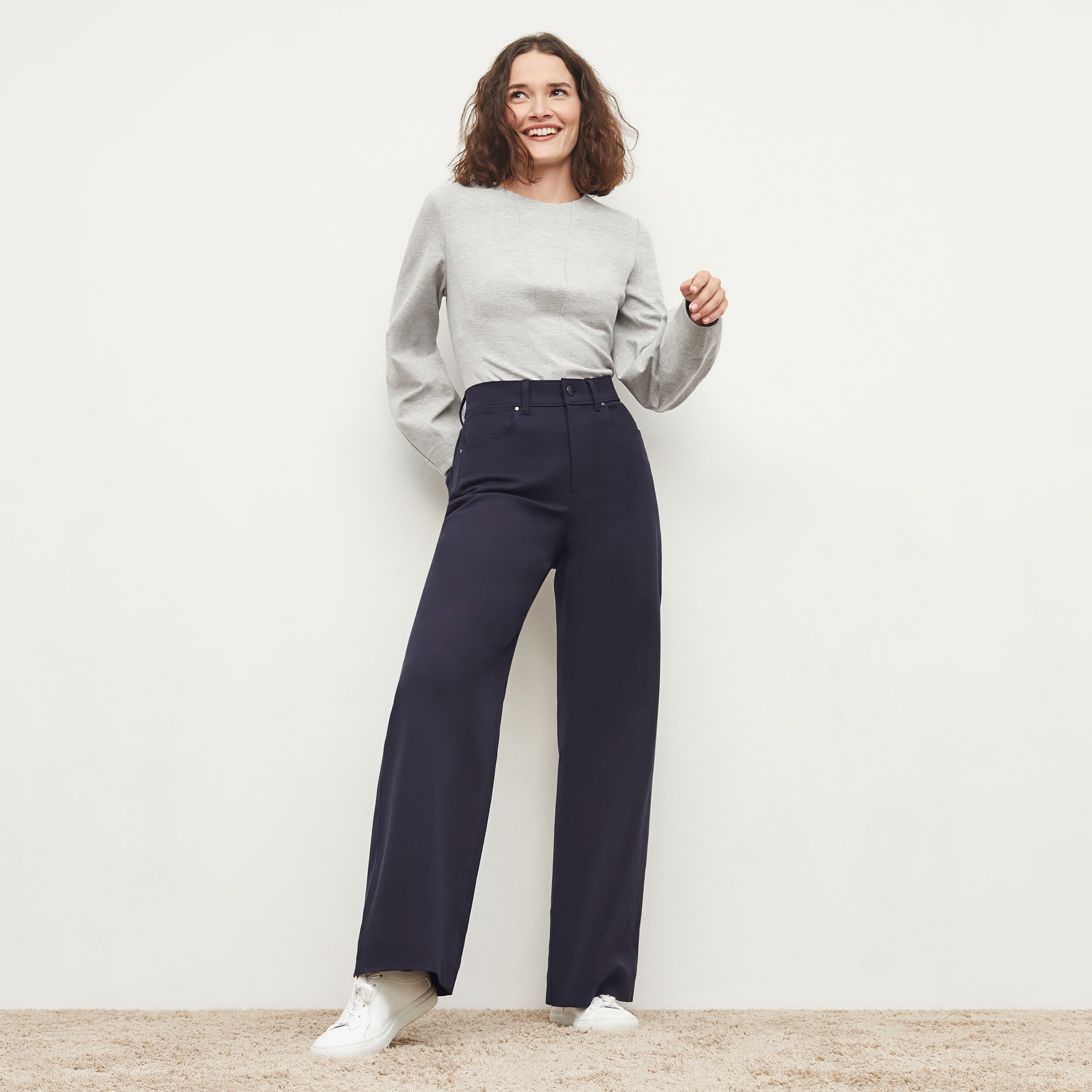 Milo Wide Leg Jeans for Women - Eco-Friendly Stretch Denim Pants with Comfortable Fit - Perfect for Casual Outfits, Workwear & Everyday Style