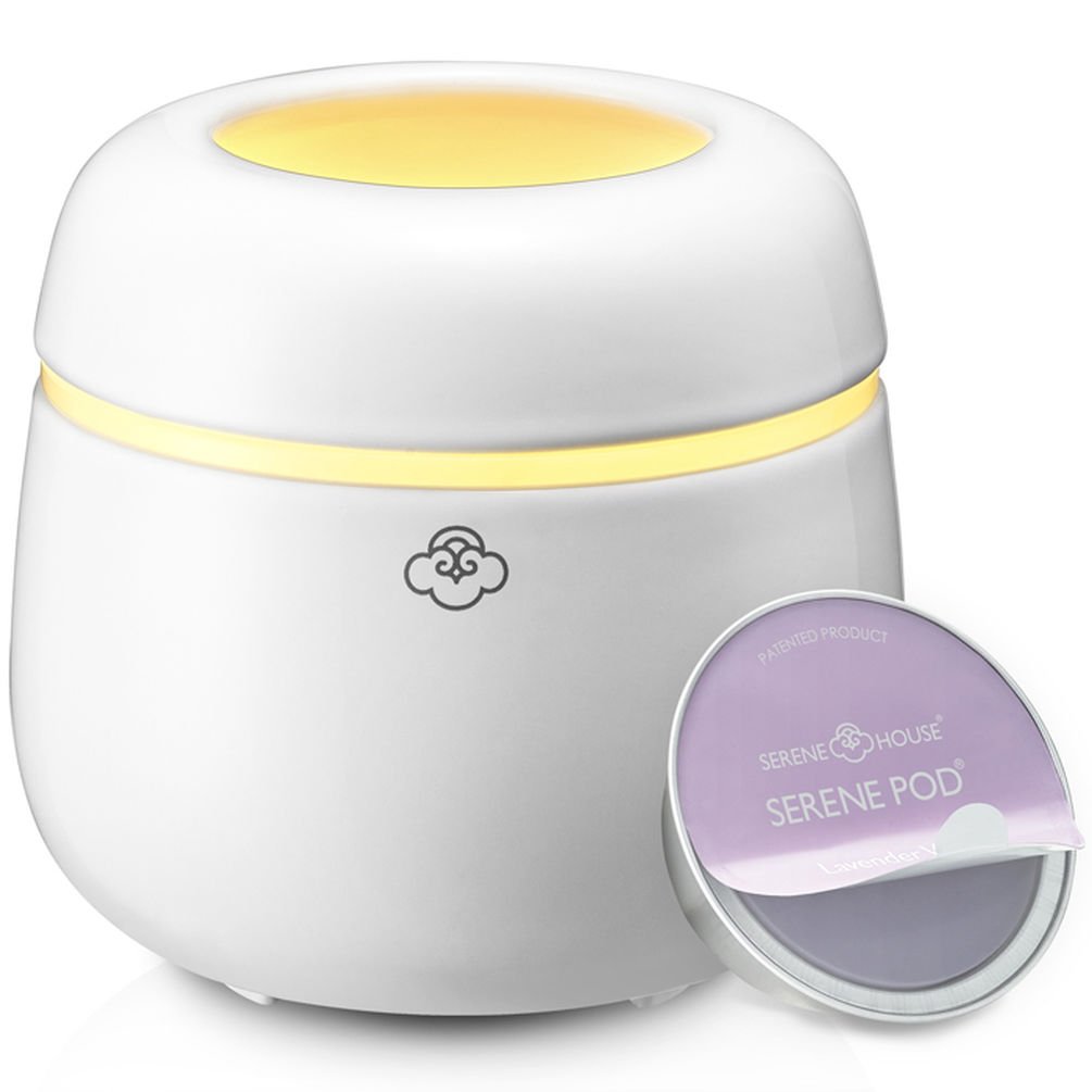 Serene House Oval No Spill Wax Melt Warmer with LED Light - Aromatherapy Essential Oil Diffuser for Home, Office & Spa Relaxation