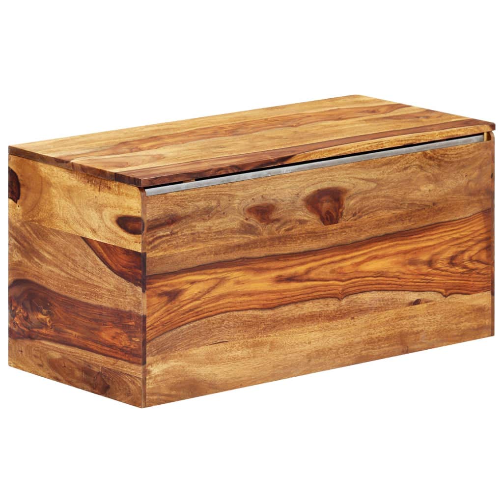 Solid Sheesham Wood Storage Trunk - 31.5