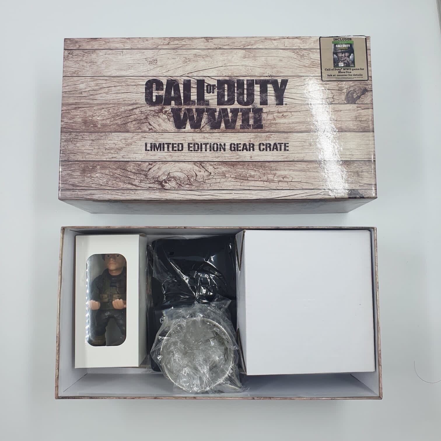 Call of Duty WWII Limited Edition Collectible Gear Crate - Complete Box Set for Gaming Enthusiasts | Perfect for Display, Gaming Room Decor & Collector's Showcase