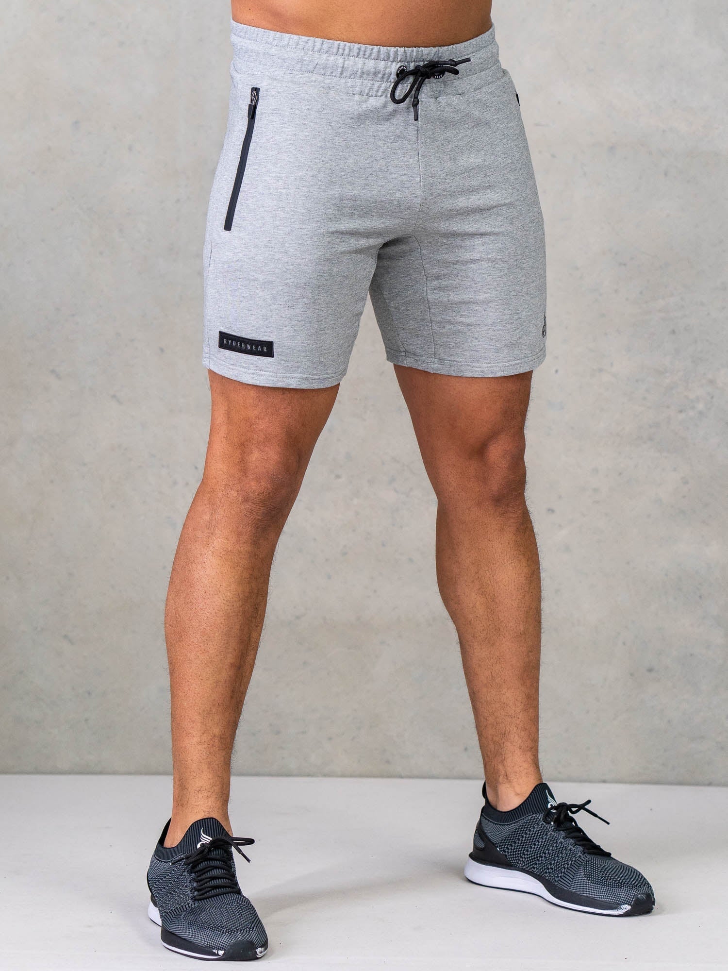 Endurance Track Shorts for Men - Breathable Grey Marl Running Shorts - Perfect for Gym, Jogging & Workouts