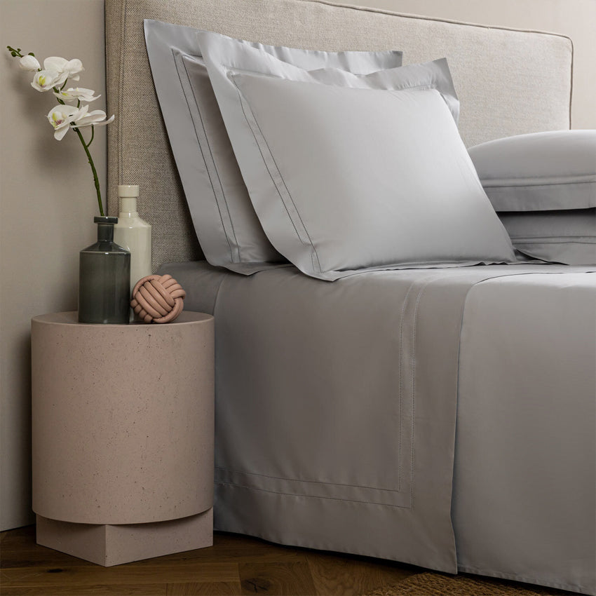 Frette Luxury Doppio Ajour Bedding Set - Premium Embroidered Duvet Cover & Pillowcases - Perfect for Master Bedroom & Guest Room Decor