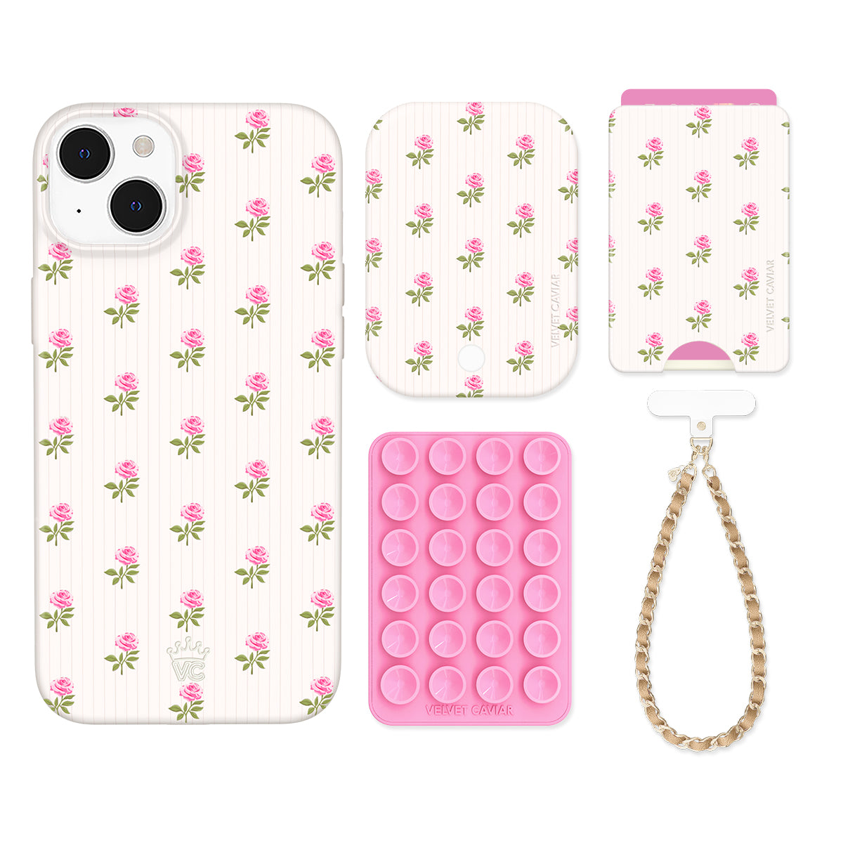 Pink Peony Floral iPhone Case with Wallet - Elegant Flower Design Phone Cover & Card Holder for Women - Perfect for Everyday Use, Travel, and Shopping
