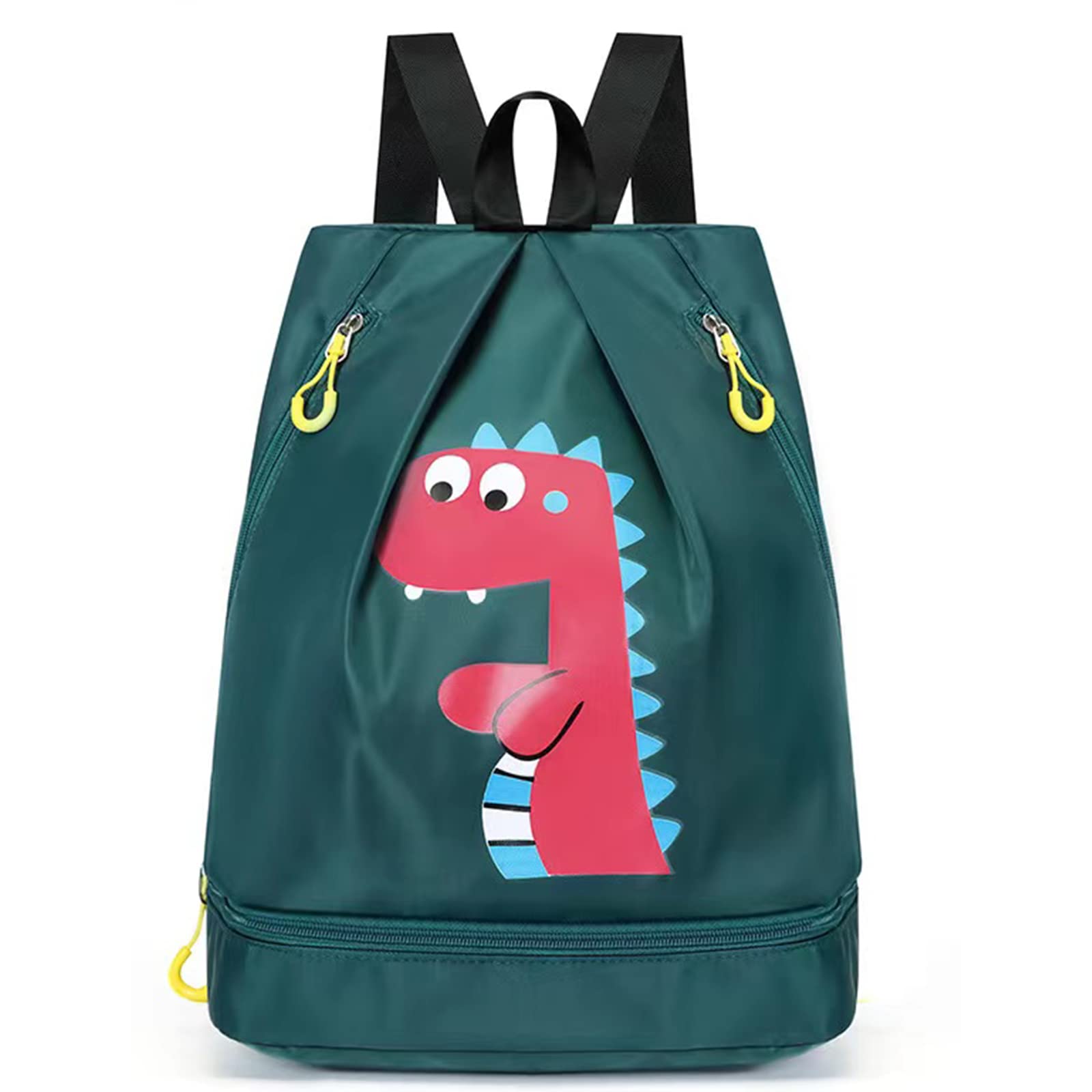 **Kids Waterproof Swimming Backpack - Dry & Wet Compartment for Pool, Beach, Gym & Camping - Portable Sports Gear Bag for Swimsuits, Towels & Accessories**