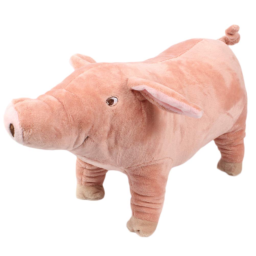 TEHAUX Plush Pig Toy for Dogs - Soft Stuffed Animal Sleeping Doll for Puppies, Anxiety Relief & Comfort - Perfect for Chewing, Cuddling & Playtime at Home or Travel