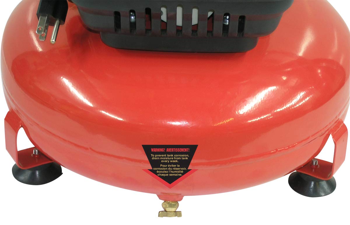 King Canada 8438 3 Gallon Oil-Free Air Compressor Kit - Portable & Quiet for Home DIY, Nail Guns, Inflating Tires & Sports Equipment