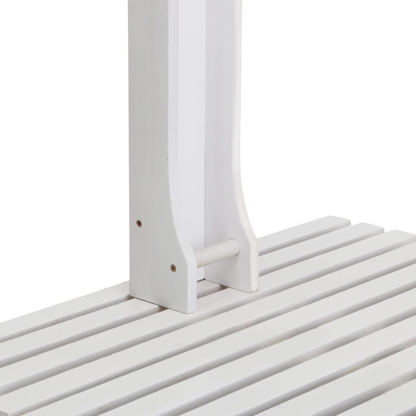 Gecheer Portable Outdoor Shower with Wooden Base - Freestanding Camping Shower for Beach, Poolside, Backyard, Patio & Farm Use - White Spa Set for Relaxing Outdoor Showers