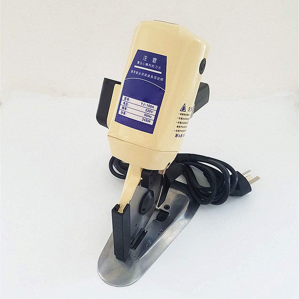 MXBAOHENG 100mm Electric Rotary Fabric Cutter - Professional Electric Shears with Octagonal Knife for Cloth & Fabric Cutting - 110V/220V (110V) - Perfect for Quilting, Sewing & DIY Projects