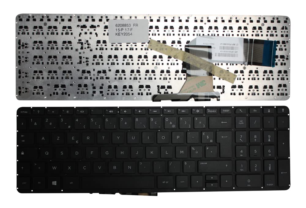 Original Black Replacement Laptop Keyboard for HP Pavilion 15-p100nw - French AZERTY Layout - Perfect for Typing, Programming & Office Work