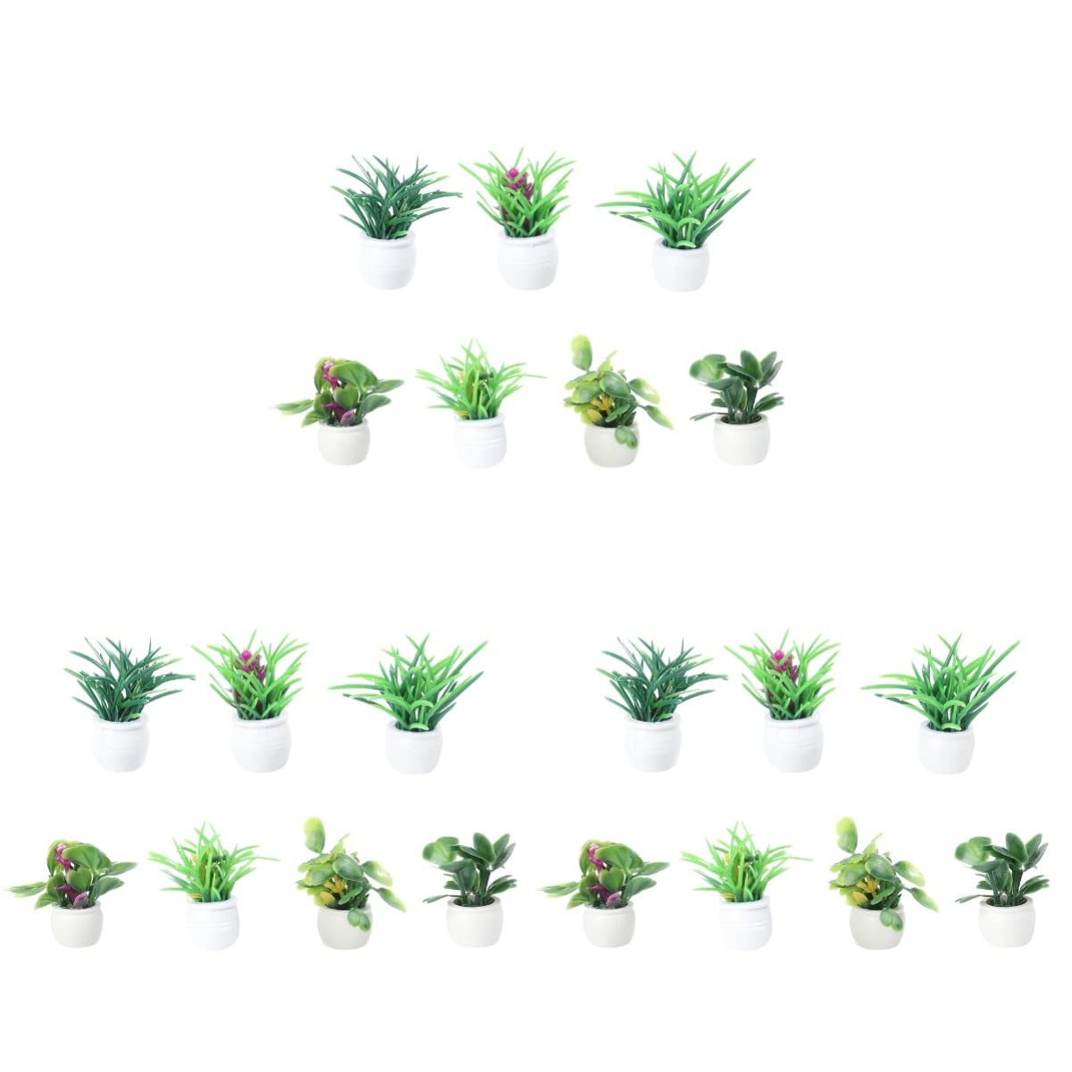 EXCEART 21-Piece Miniature Potted House Plants Set - Live Indoor Plants for Home Decor, Office Desk, Tabletop Garden | Perfect for Living Room, Bedroom, Bathroom & Gift Giving