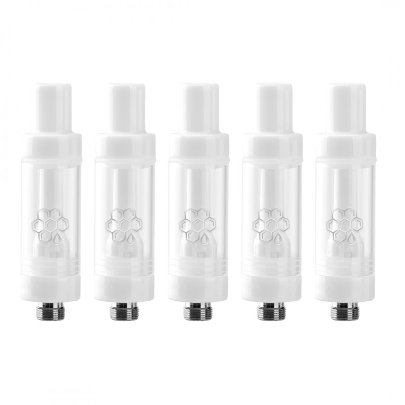 Dazzleaf 2ML Full Ceramic Cartridge 5 Pack - 510 Thread Top Fill Vape Cartridges for THC & CBD Oil - Perfect for Discreet & Portable Vaping On-The-Go