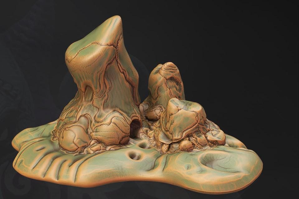 Ancient Temple of Nel'Qorith Altar & Statues - Premium Tabletop RPG Terrain for Dungeons & Dragons, Pathfinder - Perfect for Fantasy Battle Maps & Ritual Scenes
