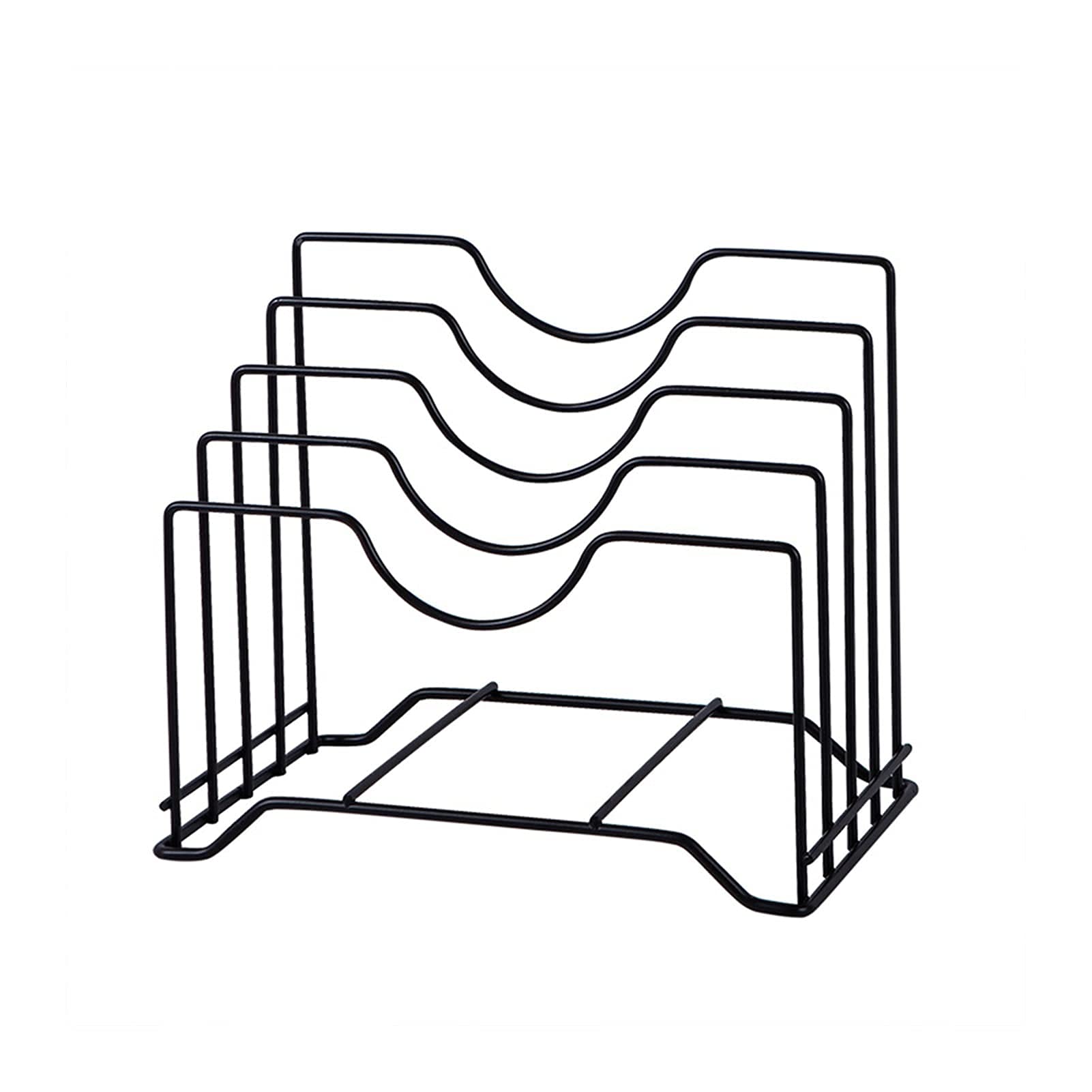 Stainless Steel Dish Rack & Pot Lid Organizer - Space-Saving Kitchen Storage for Pots, Pans, Cutting Boards - Perfect for Stove Top, Pantry & Cabinet Organization (Kitchen Accessories)