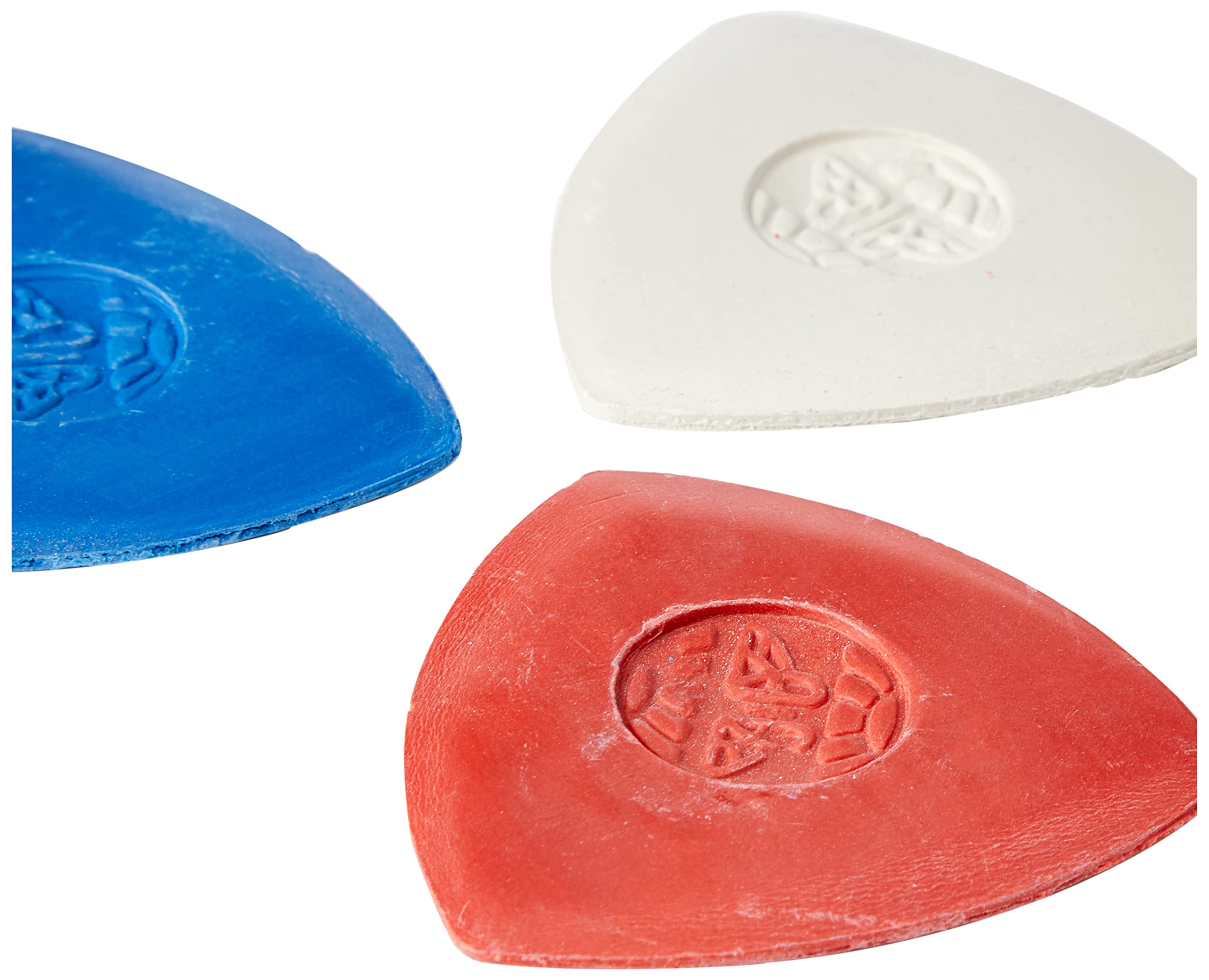 Tailor's Chalk Triangle Set - 3 Pack (Red, White, Blue) for Fabric Marking & Sewing - Perfect for Quilting, Dressmaking & DIY Crafts