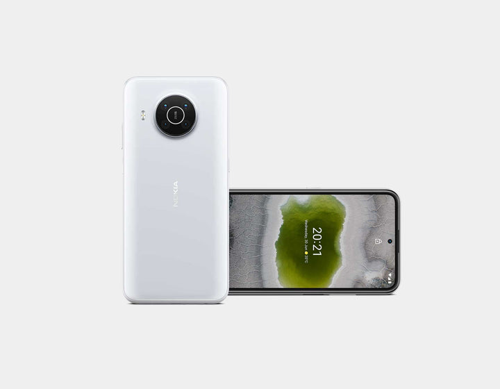 Nokia X10 5G Unlocked Smartphone - 128GB Storage, 6GB RAM, Dual SIM, GSM Compatible (Snow White) - Perfect for Streaming, Gaming & Productivity on the Go