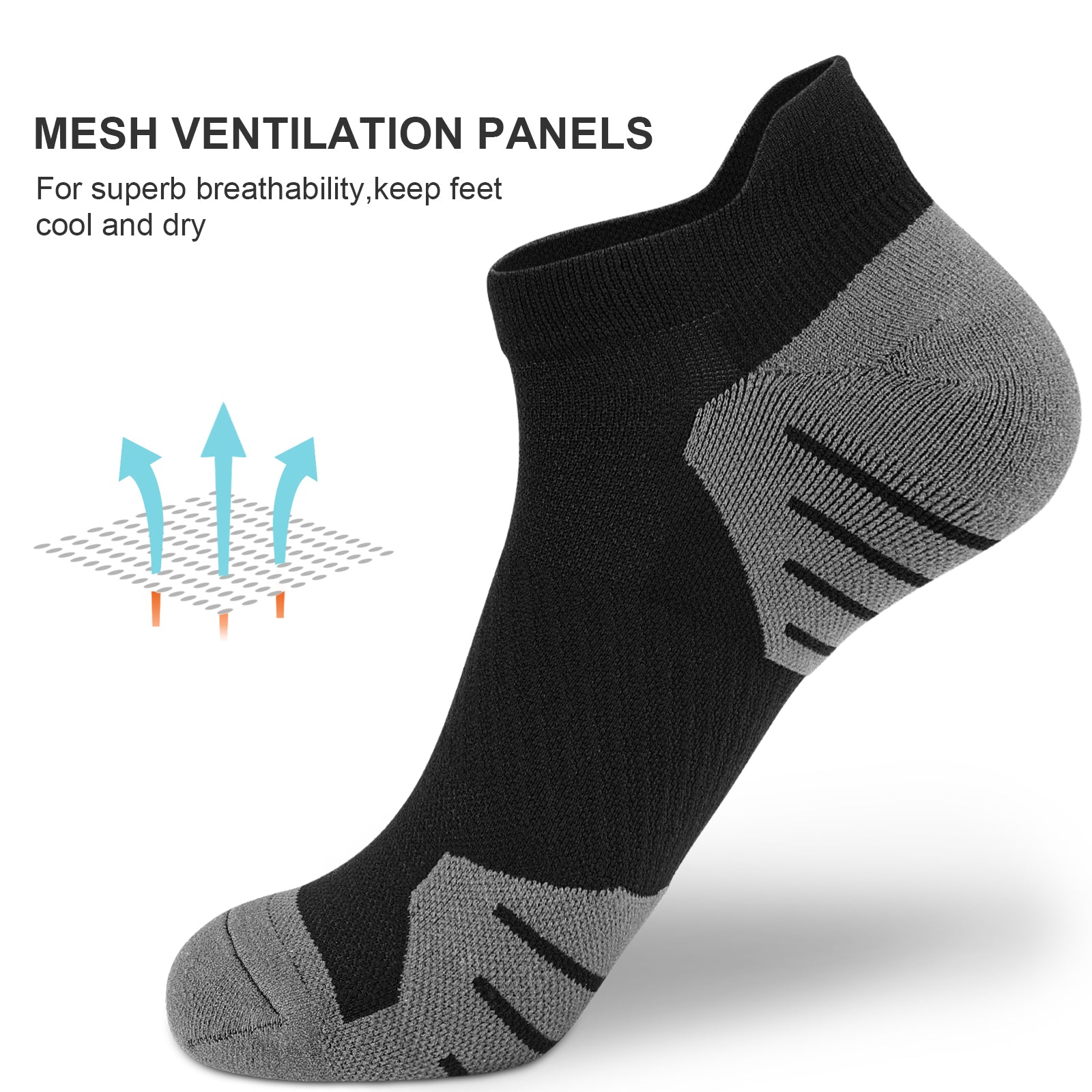 GECKOMAN x PAPLUS Women's Comfortable Low Cut Cushioned Socks 2-Pack - Perfect for Running, Yoga & Everyday Wear