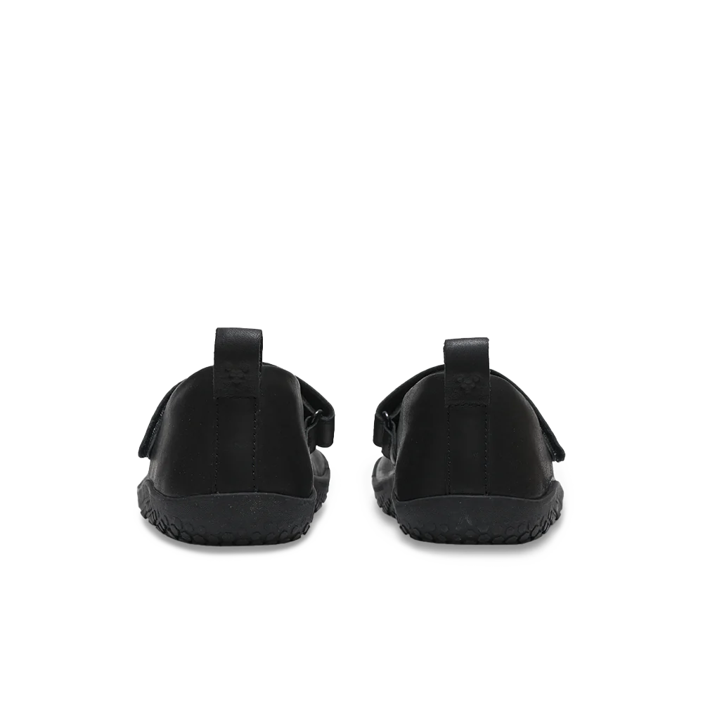 Vivobarefoot Wyn School Juniors Obsidian - Kids Barefoot Shoes for Natural Movement & Play - Perfect for School, Outdoor Adventures & Everyday Wear