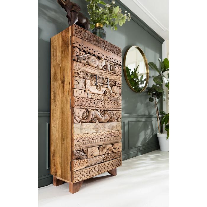 Shanti Surprise Puzzle Cabinet with 2 Doors - Natural Wood Storage Solution for Kids' Rooms & Play Areas
