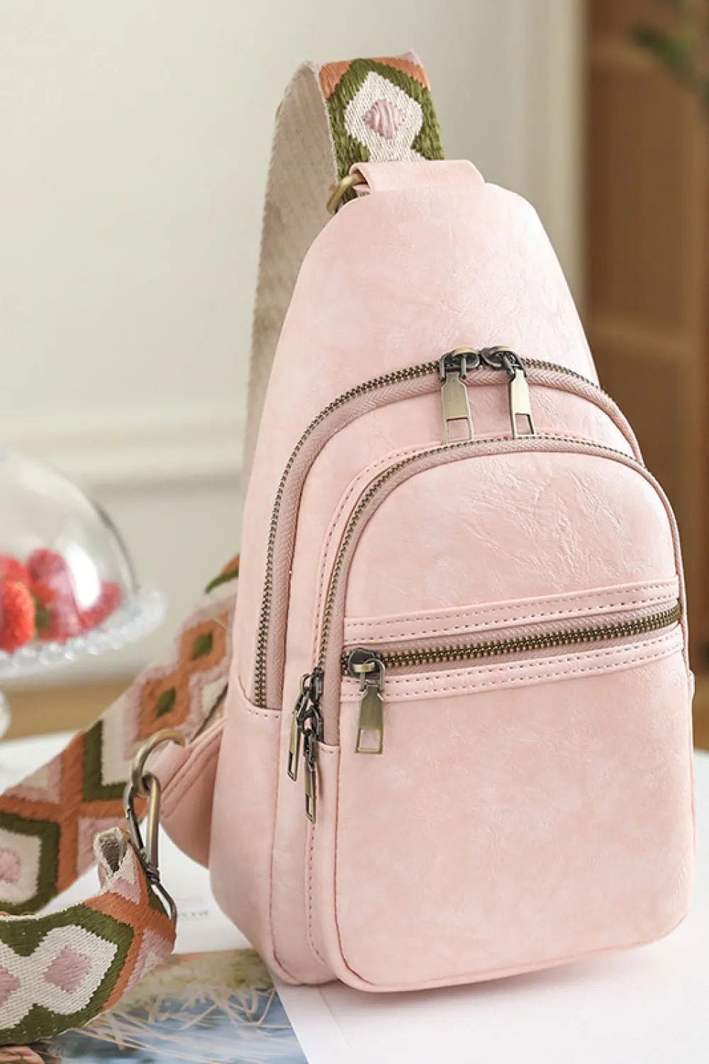 Premium Genuine Leather Sling Bag for Men & Women - Crossbody Shoulder Bag with Adjustable Strap - Perfect for Travel, Work & Everyday Use