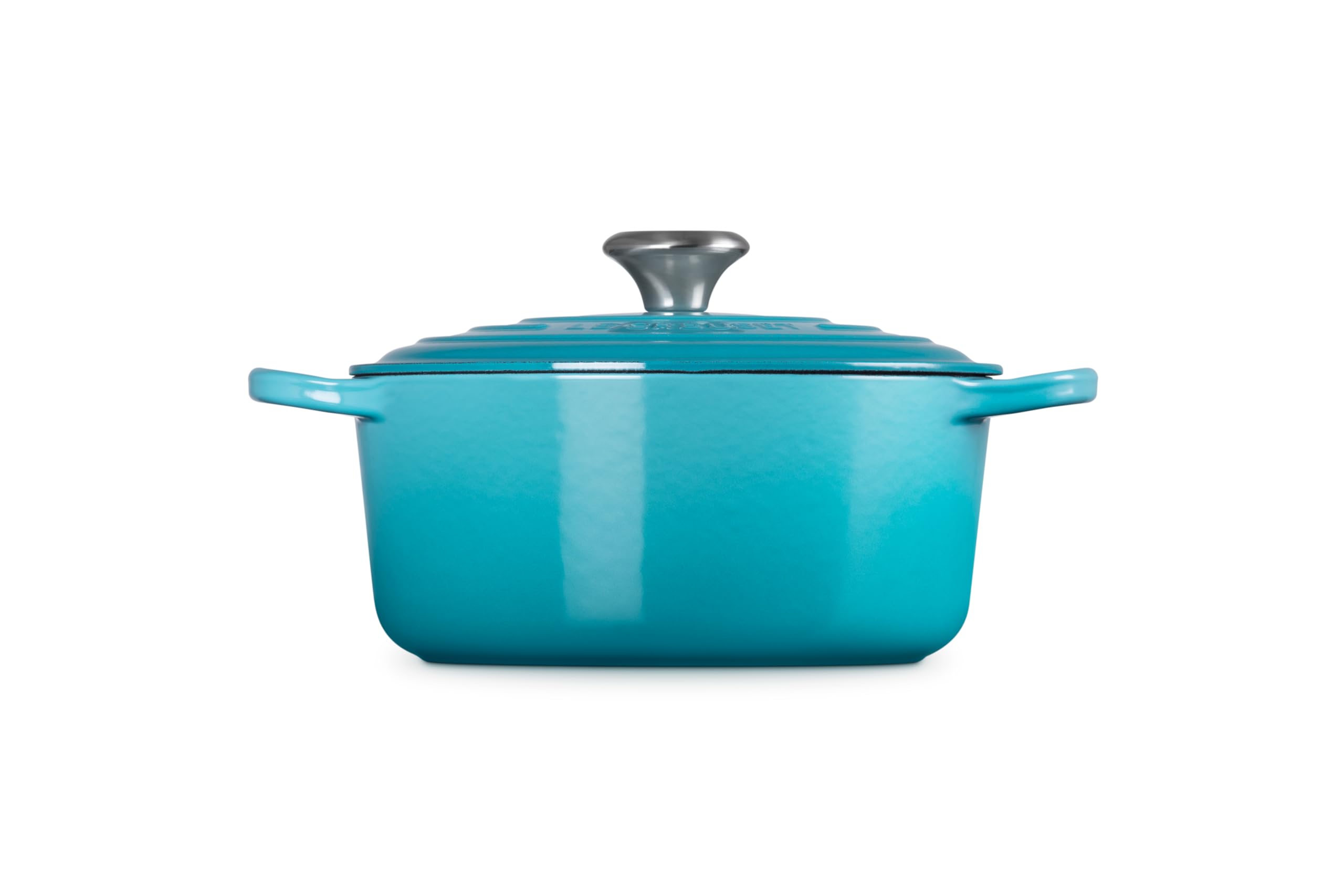 Le Creuset Signature Enameled Cast Iron Round Dutch Oven 4.5 Quart - Caribbean Blue | Perfect for Braising, Stewing & Baking Bread at Home
