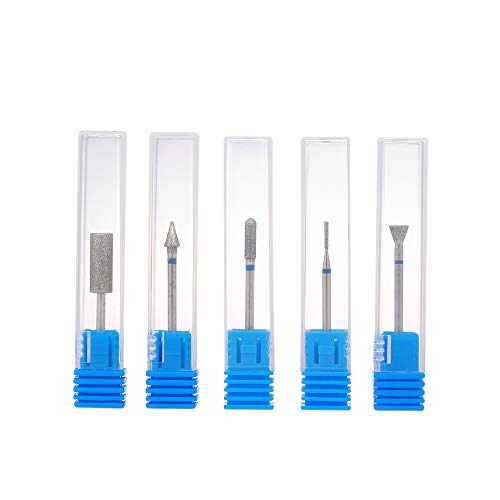 5PCS Professional Nail Drill Bit Set for Pedicure & Manicure - Nail Art Tools Kit with Multiple Bits for Salon & Home Use - Perfect for Nail Care, Acrylics & Gel Extensions