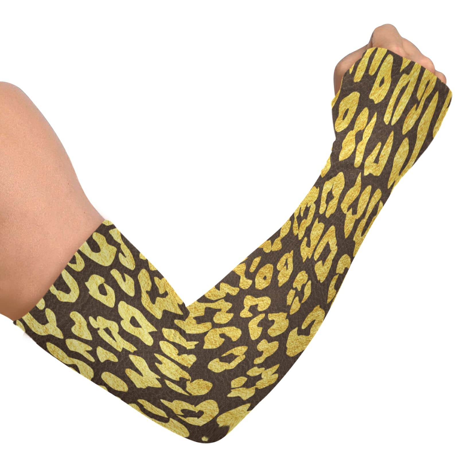 UV Protection Cooling Arm Sleeves for Men & Women - Breathable Ice Silk Sun Sleeves with Thumb Hole for Fishing, Cycling, Golf, Running & Outdoor Sports