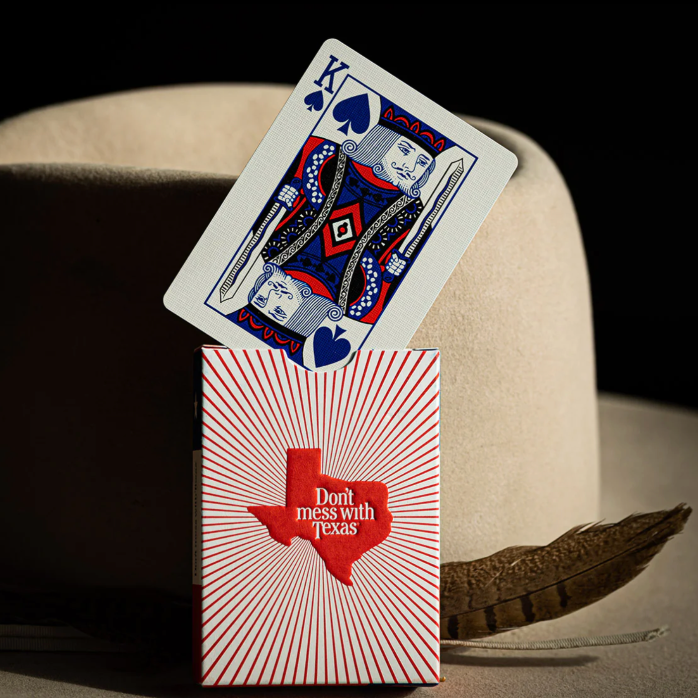Don’t Mess With Texas Playing Cards - Premium Poker Deck with Unique Texas Design - Perfect for Game Nights, Poker Parties & Travel Entertainment