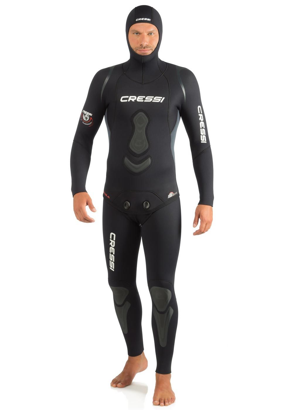 Cressi Men's 5mm Open Cell 2-Piece Wetsuit for Spearfishing & Freediving - Warm Neoprene Scuba Diving Suit for Cold Water Adventures