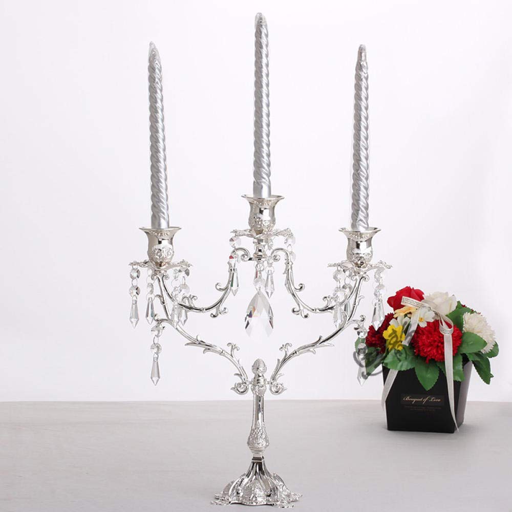 Modern 3-Arm Iron Candle Holder - 14.58