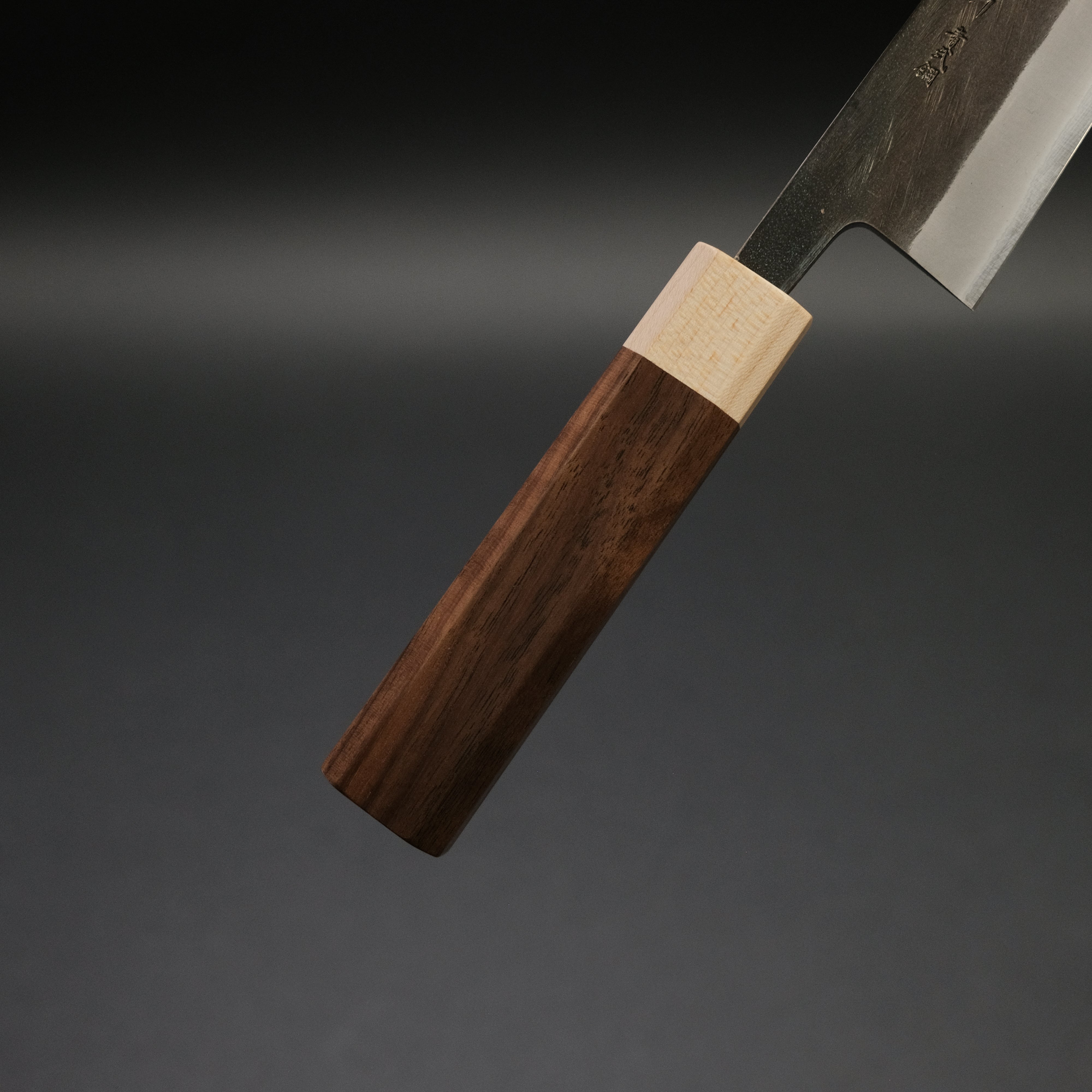 Hitohira TD Blue #2 Stainless Clad Kurouchi Petty Knife 150mm with Walnut Handle - Japanese Chef Knife for Precision Slicing, Peeling & Garnishing in Professional Kitchens & Home Cooking